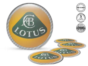 Lotus Adesivi Cupola Resina Loghi Cerchio Gara